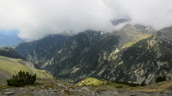 High Mountains Vall De Nuria Valley in the Mountain Pyrenees of Spain