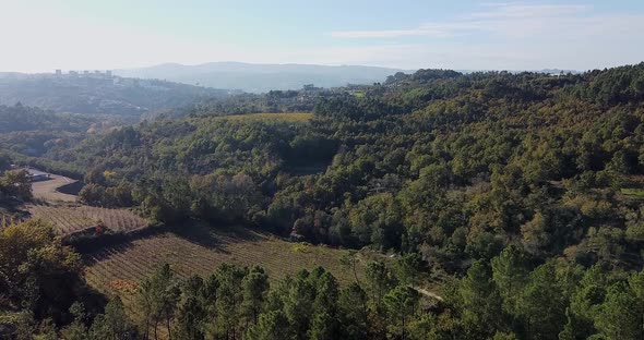Aerial View of Beautiful Portugal Valley