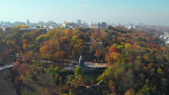 View of the Monument To Vladimir the Baptist