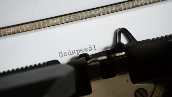 Typing the Word Godspeed!  alt