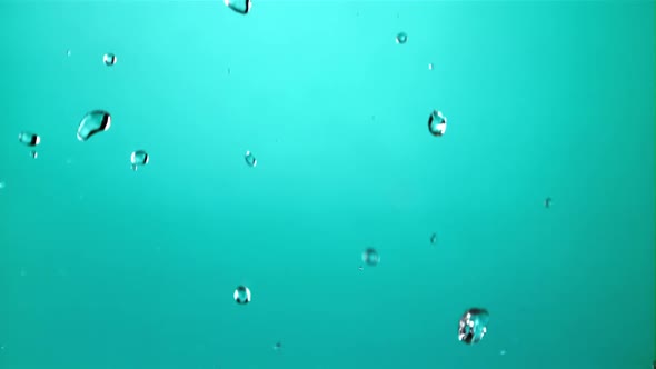 Water Droplets Fall Down