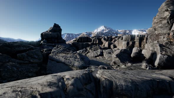Rock and Stones in Alps Mountains alt