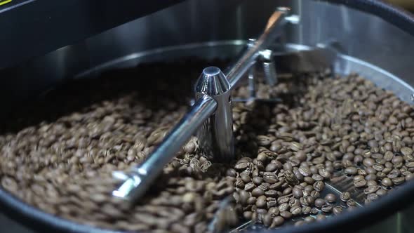 Modern Machines For Roasting And Mixing Coffee