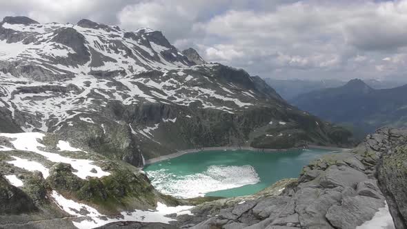 Timelapse into Austria on top of a mountain