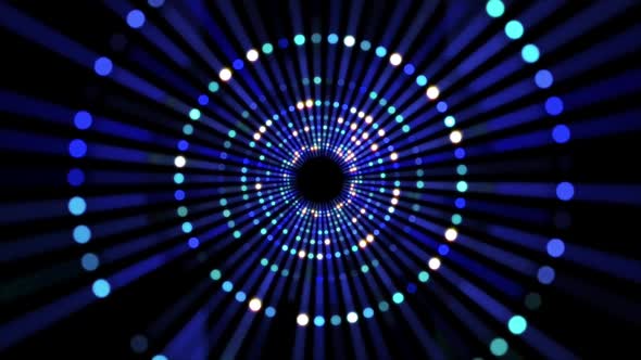 Glowing Circles Ring Disco Dance floor Background