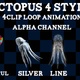 Octopus 4Clip Loop - VideoHive Item for Sale