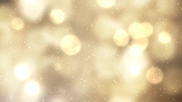 Gold Glitter Background With Bokeh Background