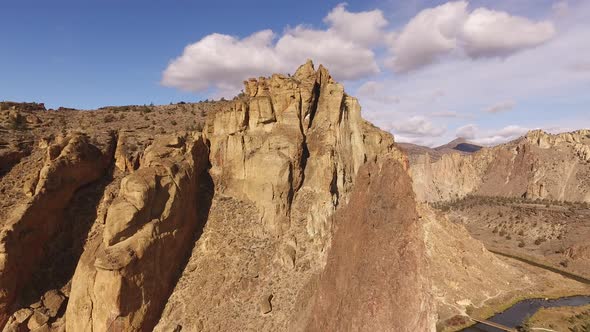 Aerial view of Smith Rock, Oregon