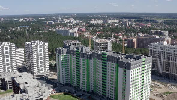 Construction Site with Crane