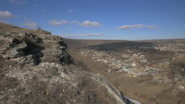 High angle of Old Orhei Archeological Complex