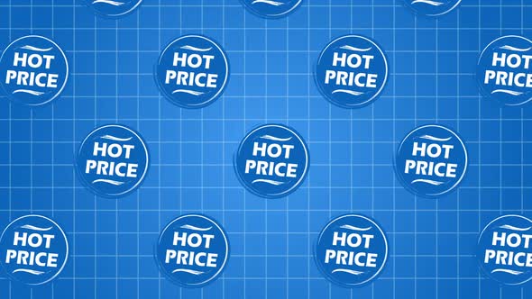 Hot Price Tag Badge Background