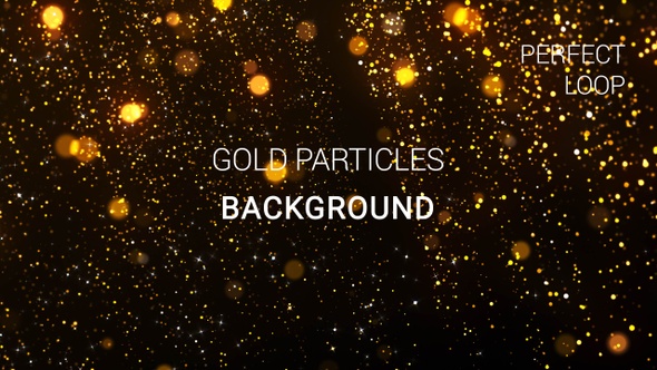 Gold Particles Background