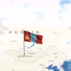 Mongolia Map And Flag With Clouds - VideoHive Item for Sale