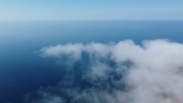 Abstract Aerial Nature Summer Ocean Sunset Sea and Sky Background