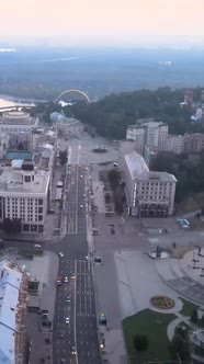 Kyiv Ukraine Aerial View of the City