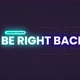 Streaming Be Right Back Screen - Dark Purple - VideoHive Item for Sale