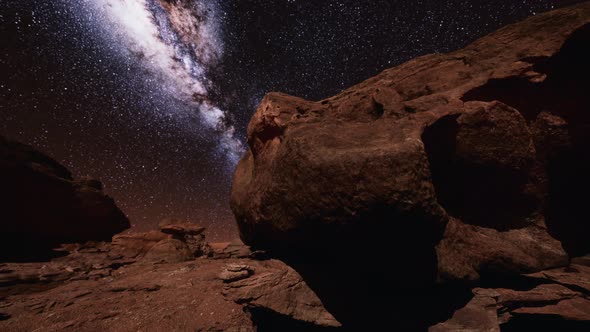 Amazing Milky Way Over Monument Valley