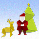 Christmas Origami - GraphicRiver Item for Sale