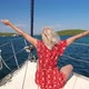 Woman Enjoing the Wind on Sailboat Bow - VideoHive Item for Sale