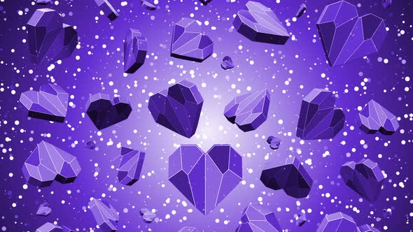 Hearts For Valentine's Day Background alt