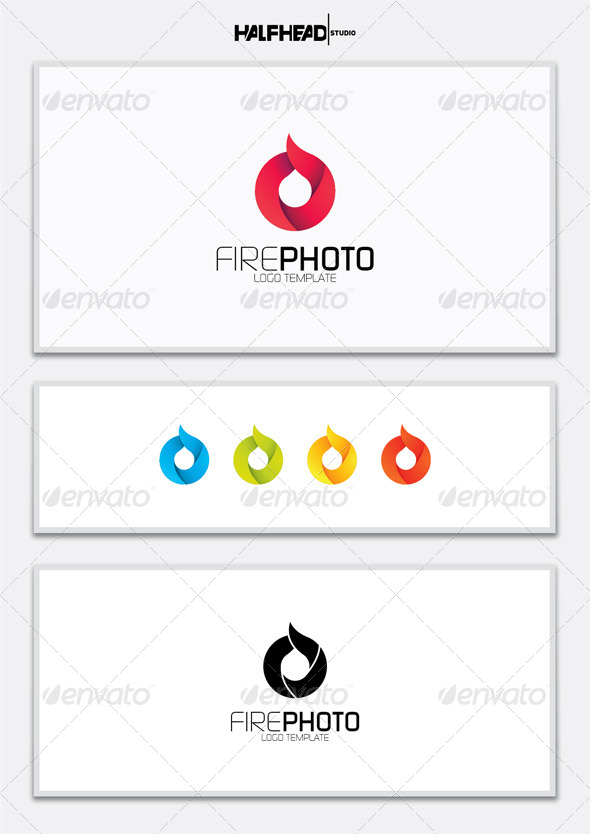 Fire Photo Logo Template