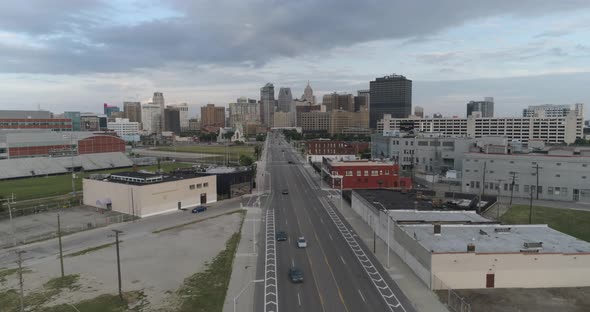 This video is an aerial of downtown Detroit and Detroit city landscape. This video was filmed in 4k