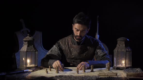 The soldier who got angry while planning on the map. alt