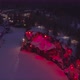Beautiful Night Illumination of Ruskeala Mountain Park From the Air - VideoHive Item for Sale