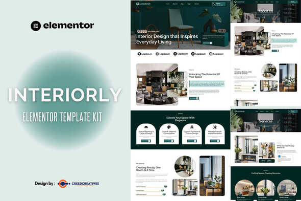 Interiorly – Interior Design Elementor Template Kits