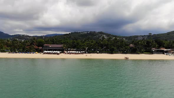 Beautiful high view of nature with sea ocean