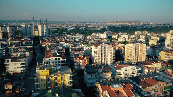 Aerial View of Modern City Buildings