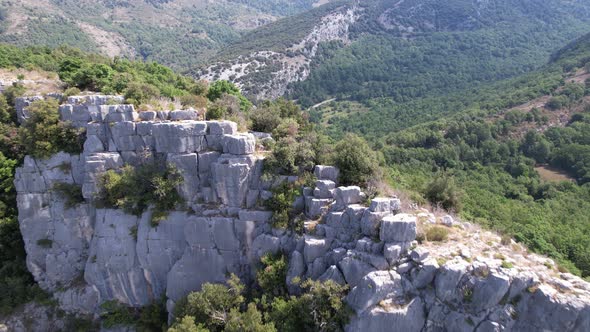 Drone flight around the Bau of St Jean in France