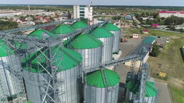 Flight From Above the Modern Granary