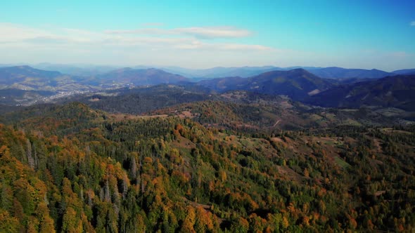 Drone Flying Over Nature Landscape