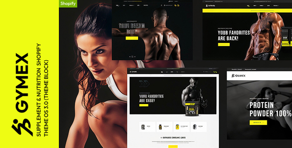 Gymex - Supplement & Nutrition Store Shopify Theme OS 3.0 (Theme Block)