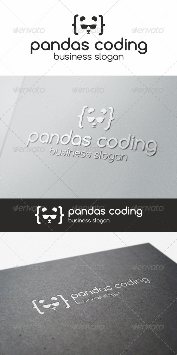 Pandas Coding Programmer Logo