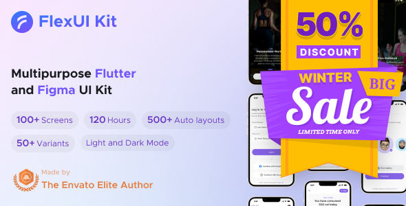 FlexUI Kit Flutter - Best Flutter UI Kit