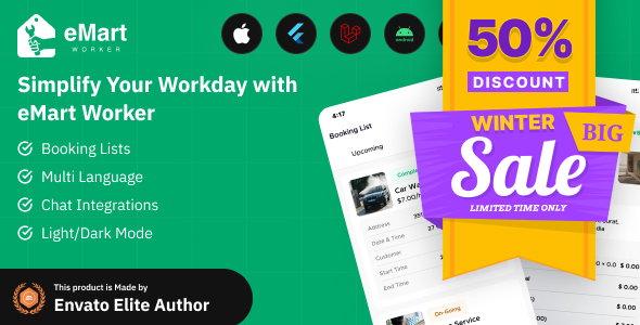 eMart - Worker / Service Man app for On-Demand Service