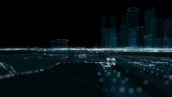 Abstract Hologram 3D City alt