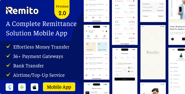 Remito - Cross Platform Remittance Mobile Application
