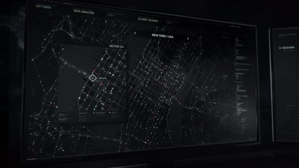 Smart detection system is following the target signal on the city bridge alt