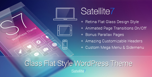 Satellite7 - Wielofunkcyjny motyw WordPress Retina