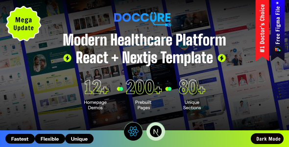 Doccure - Doctor Appointment & Clinic Management Template (React & Next.js)