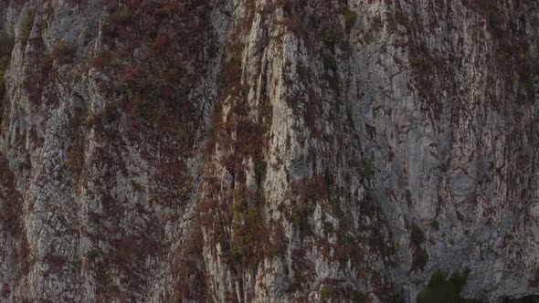 Beautiful Nature Canyon Akhtsu Gorge Close High Rock Covered Plant