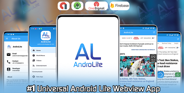 AndroLite - Easy Configurable Android WebView App Template