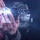 Work With Data Via Smartphone and Infographic Hologram - VideoHive Item for Sale