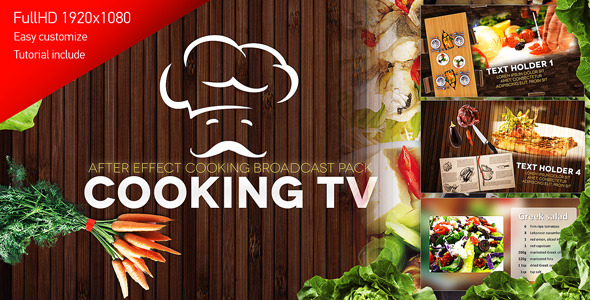 Cooking TV  - After Effects Cook Broadcast Pack