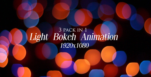 Light Bokeh Animation Pack 1
