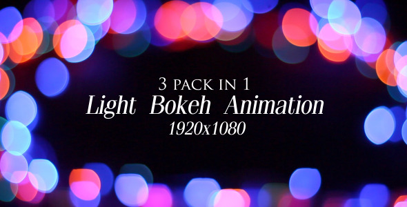 Light Bokeh Animation Pack 2