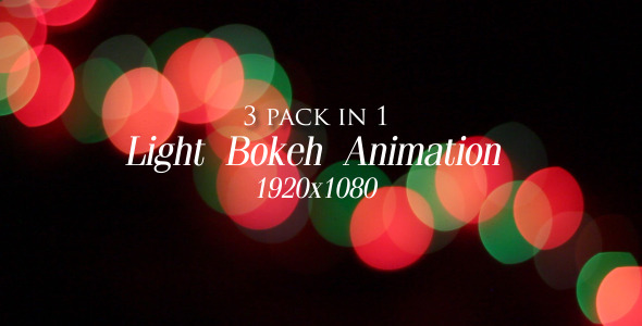 Light Bokeh Animation Pack 3